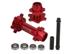 Mali parafusos Hexagonais de Roda de Moto Rc de Alumínio Dianteiro Traseiro para Losi 1/4 Promoto Mx Vermelho