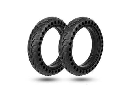Pacote de 2 Pneus Sem Furos Xiaomi M365 Scooter 8.5 Preto