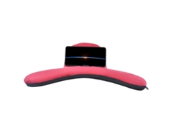 Soporte de almohada para tableta y teléfono móvil, suave y ajustable en múltiples ángulos, con luz dorada.