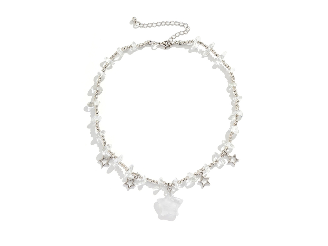 Collar Ajustable De Estrella Para Mujer Con Piedras Irregulares, Estilo Dulce Para Fiestas.