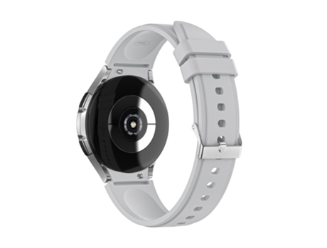 Correa de Silicona ajustable para Samsung Galaxy Watch4 Classic 46mm/Watch4 Classic 42mm/Watch4 44mm/Watch4 40mm - gris claro