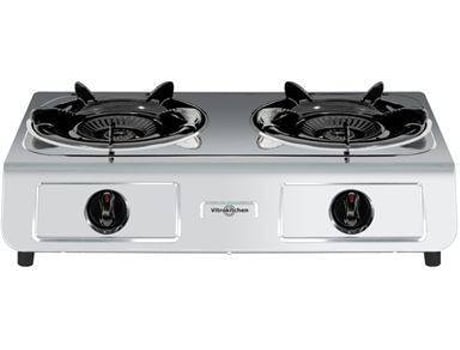 Vitrocerámica de Gas VITROKITCHEN NA (Gas butano propano - 56 cm - Acero Inoxidable)
