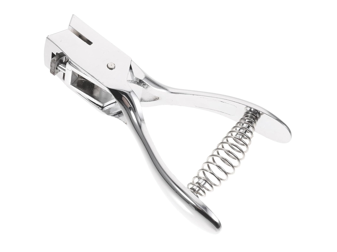Perforadora Manual Ovalada De Alta Resistencia Para Tarjetas De Identificación Y Papel, Diseño Ergonómico.