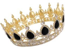 Coroa De Casamento Elegante, Acessório Para Cabelo De Noiva, Na Cor Preta (1 Peça).