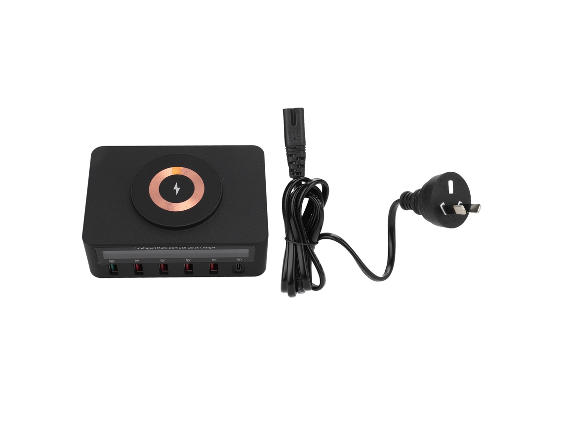 Estación De Carga Inalámbrica Magnética De 6 Puertos, 100 W Pd Qc3.0 Usb Para Múltiples Dispositivos, Enchufe Australiano.
