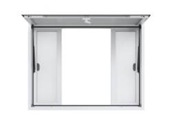 Ventana de Servicio para Food Truck 1248x943mm con Rejillas de Aluminio Tekmaquinas