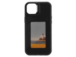 Capa De Telefone Inteligente Com Tela De Tinta Diy Nfc Anti Queda Tpu Para 14plus Preta