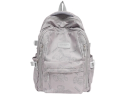 Mochila ligera y de gran capacidad, color gris - Embalaje individual.