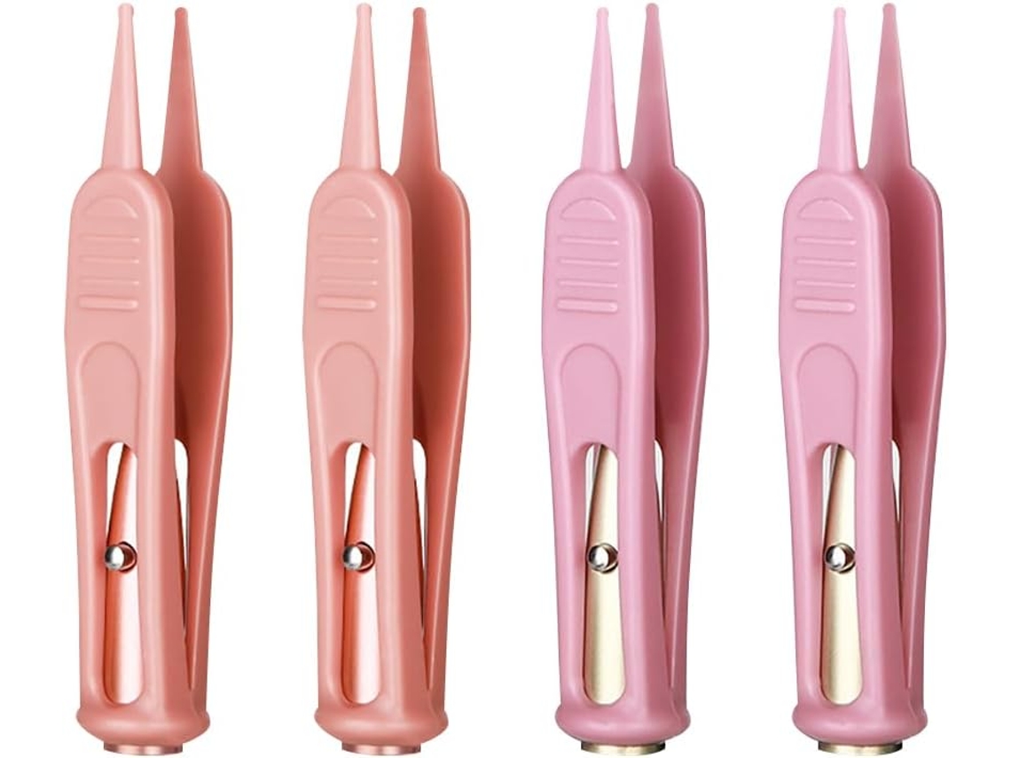 Pinzas Nasales De Plástico Con Estuche, Utilizadas Para Limpiar La Mucosidad Nasal De Los Bebés, Con Luz Led.