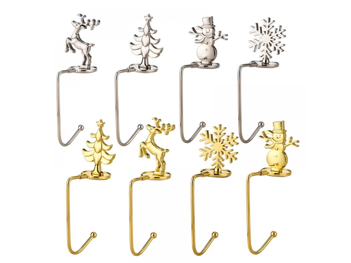 Soporte para calcetines navideños, varios estilos, 10 piezas