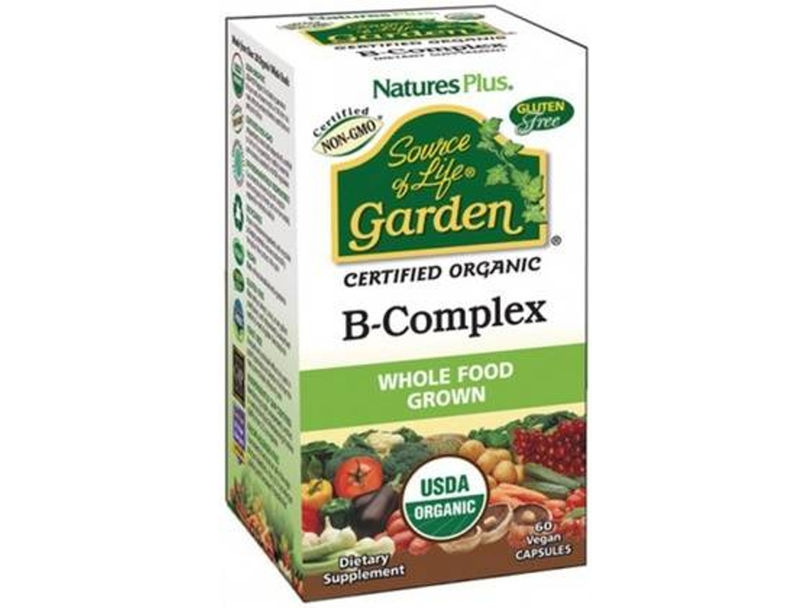 Complemento Alimentar NATURES PLUS Garden B-Complex (60 cápsulas)