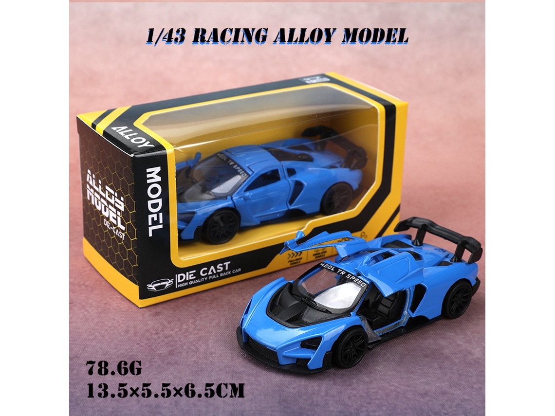 Modelo De Coche De Aleación Realista A Escala 1/43 Con Mecanismo De Retroceso, Juguete Para Niños.