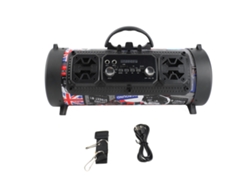 Caixa de som Bluetooth Mali portátil com graffiti RGB, subwoofer, festa, camping, outdoor