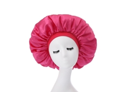 2026-gorra De Seda Impermeable Con Borde Ancho Elástico Para Dormir Talla Extra Grande Para Cabello Largo Trenzas Y Rizos Morado 1 Pieza