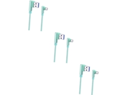 Cable De Carga Usb Trenzado De 3 Piezas Para Una Sincronización Rápida De Teléfonos.