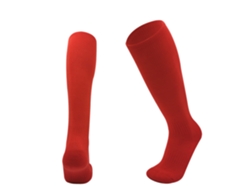 (rojo) Calcetines Largos De Fútbol Para Niños Y Niñas, Calcetines Deportivos Transpirables Hasta La Rodilla, Fabricados En Mezcla De Poliéster Y Algodón.
