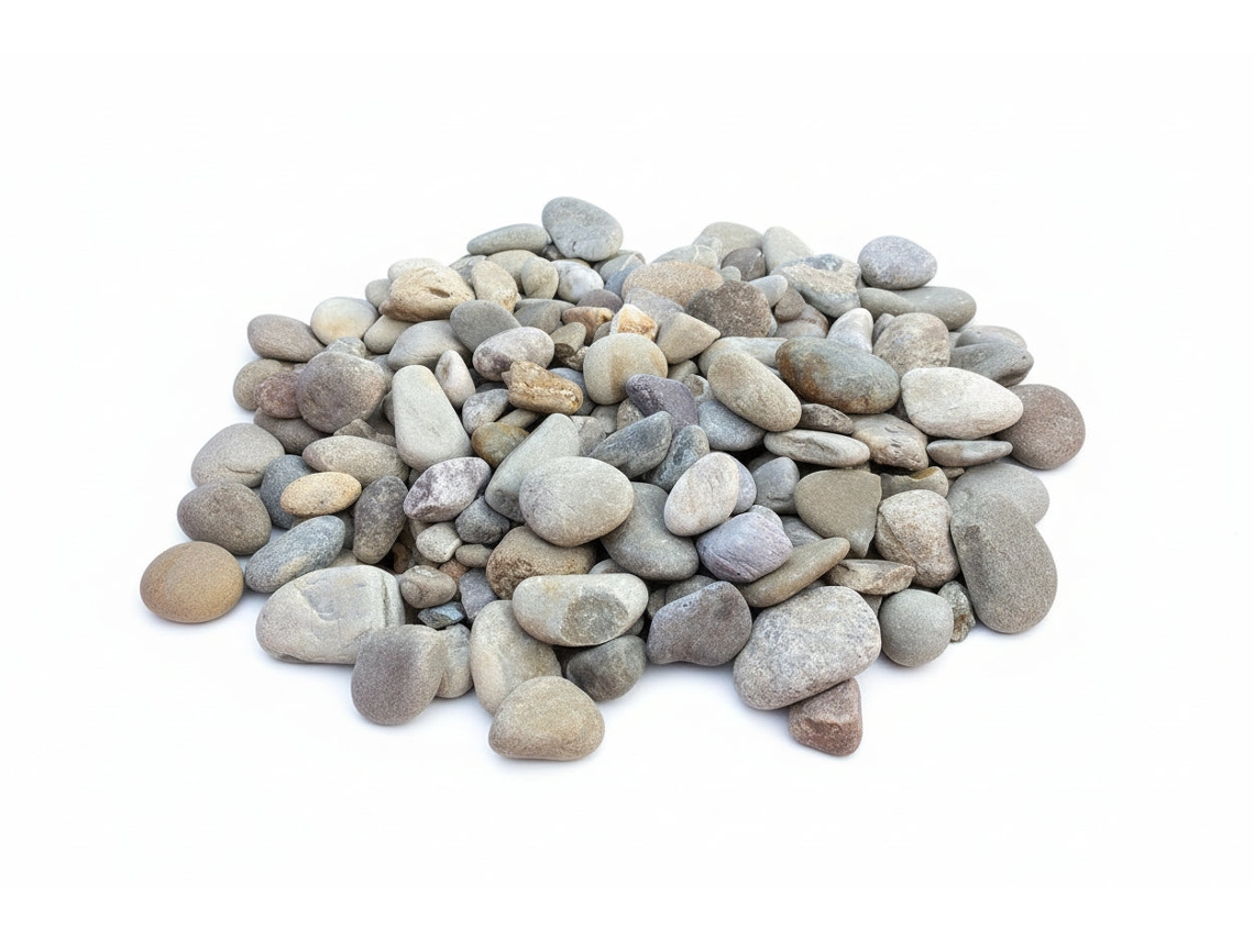 Canto Rodado Rio Gris Saco 20 Kg. / 24-40 Mm