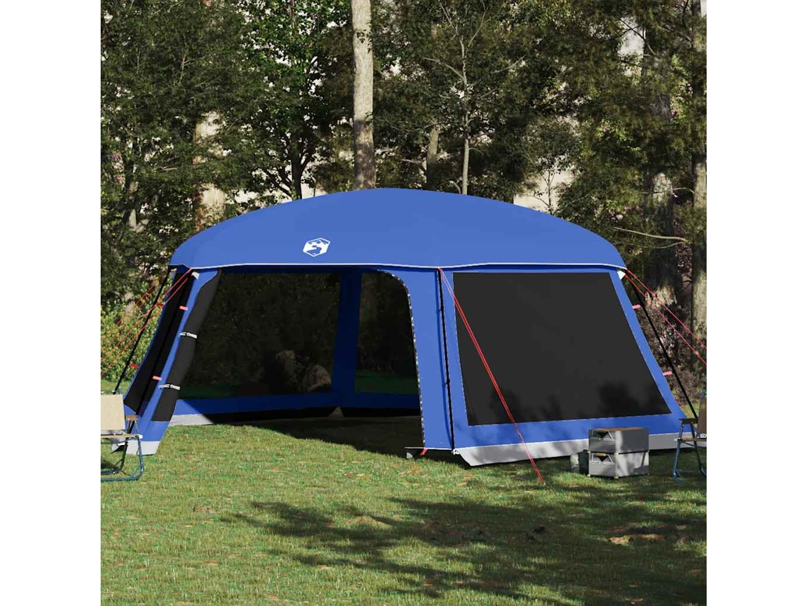 Tienda de piscina con mosquitera desmontable y paredes de malla.