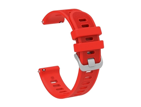 Correa De Reloj Inteligente Para Garmin Forerunner 245 Music, Correa De Reloj Roja De Sarga De Silicona De 20Mm VENISYMLIS