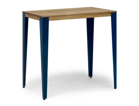 Mesa de Bar BOX FURNITURE Lunds Estilo Industrial (60x160x110 cm - Azul)