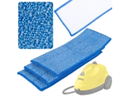 Juego de paños de microfibra de repuesto – Alta absorción | 12,5 x 32 cm | Compatible con los limpiadores de vapor Kärcher SC