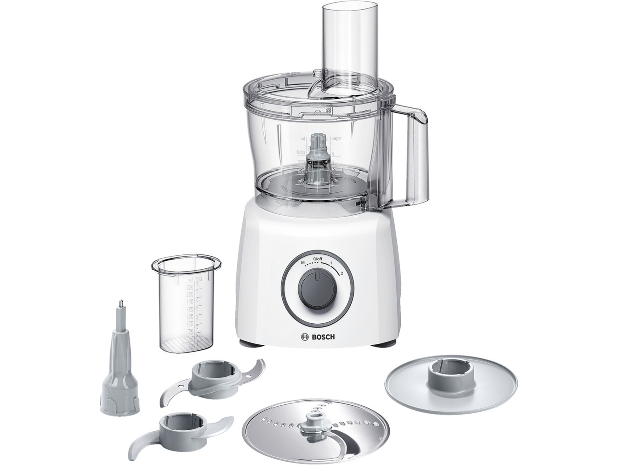 Procesador de alimentos BOSCH MCM3100W (2.3 L - 800 W - 3 accesorios)