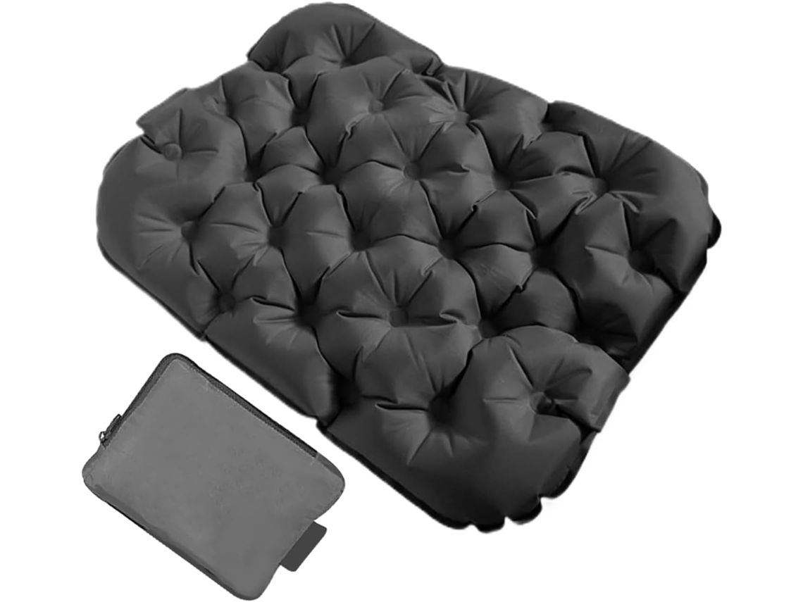 Cojín Inflable - Portátil. Ideal Para Asientos Ligeros Y Uso En Exteriores, Viajes, Acampadas, Etc.