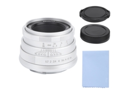 TRUYUETY Lente Manual Fija para Retrato Apertura Grande 35mm F1.7 NEWYI para Canon M3/M5/M6/M6 II