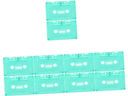10 Casetes De Audio Decorativos Transparentes Para Montaje En Pared.