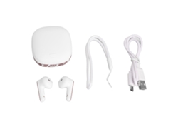 Auriculares Inalámbricos Bluetooth 5.2 Con Cancelación De Ruido, Ligeros Y Con Batería De Larga Duración, Color Blanco.