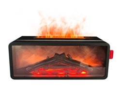 Humidificador de aromaterapia con simulación de llama de chimenea en 3D, control remoto para uso doméstico, luz ambiental y difusor retro. Mdug