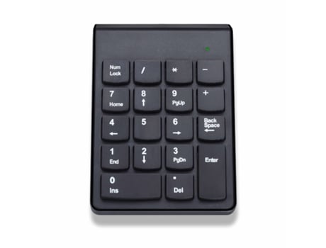 Teclado inalámbrico Portátil de respuesta rápida Receptor USB ergonómico Accesorios universales Teclado numérico de computadora con batería de 18 t...