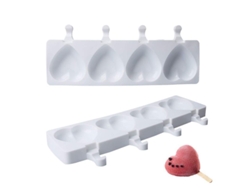 2026altiro-moldes De Silicona Para Paletas Heladas Con Forma De Corazón Para Bebés Y Niños. Máquina Casera Para Hacer Helados (1 Unidad).