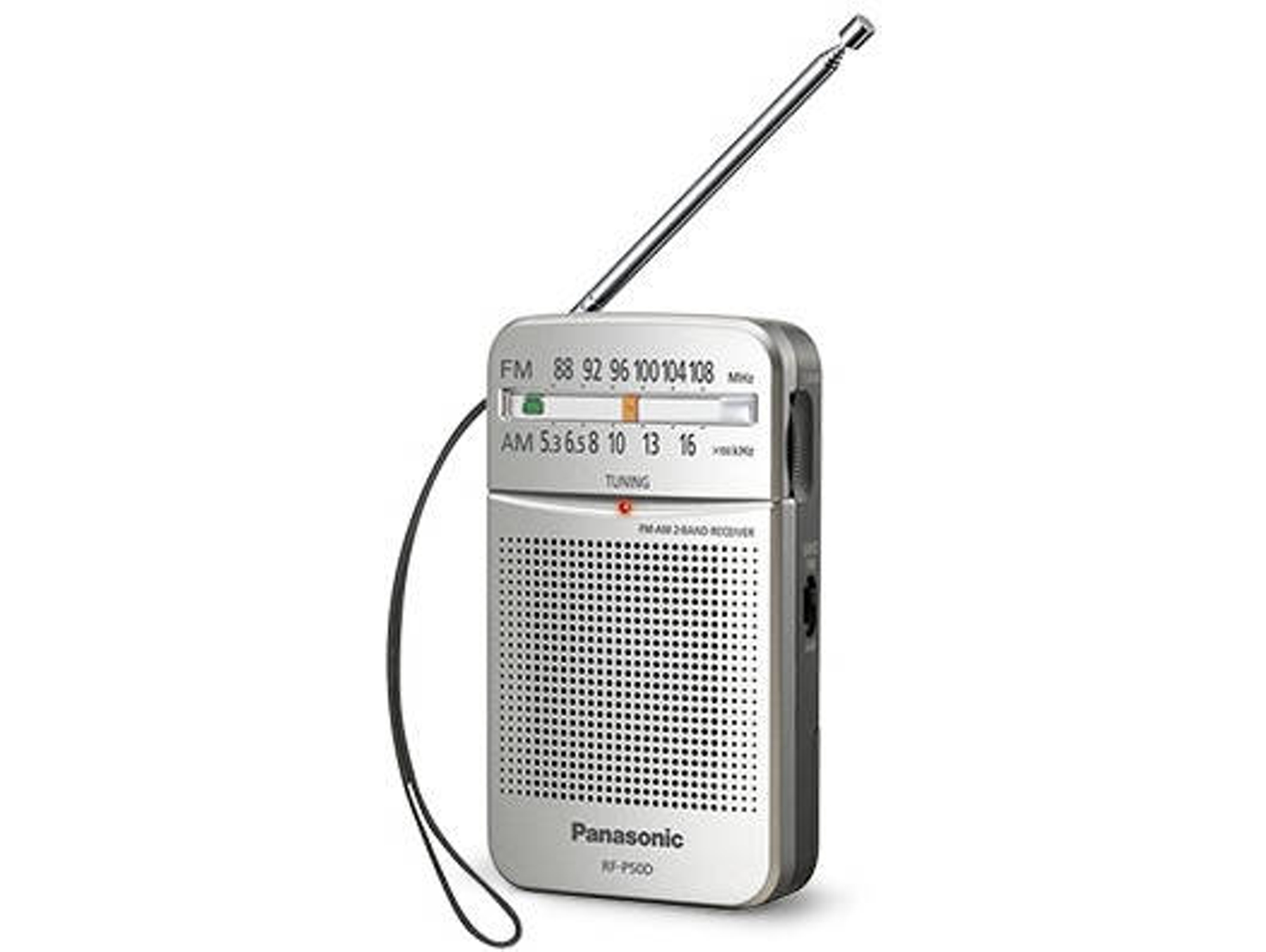 Radio de Bolsillo PANASONIC RF-P50D (Plateado - Analógico - AM/FM - Pilas)