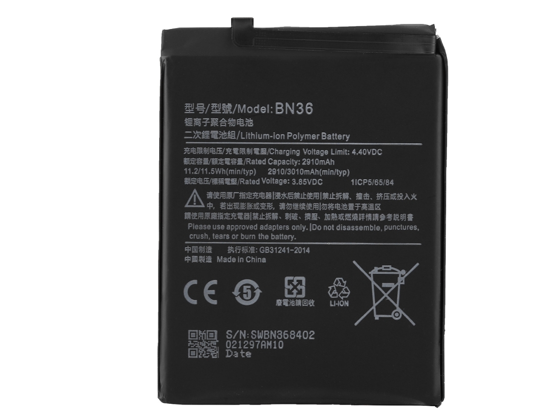 Batería De Teléfono Móvil Para Xiaomi 6x 4.4v 3010mah De Reemplazo