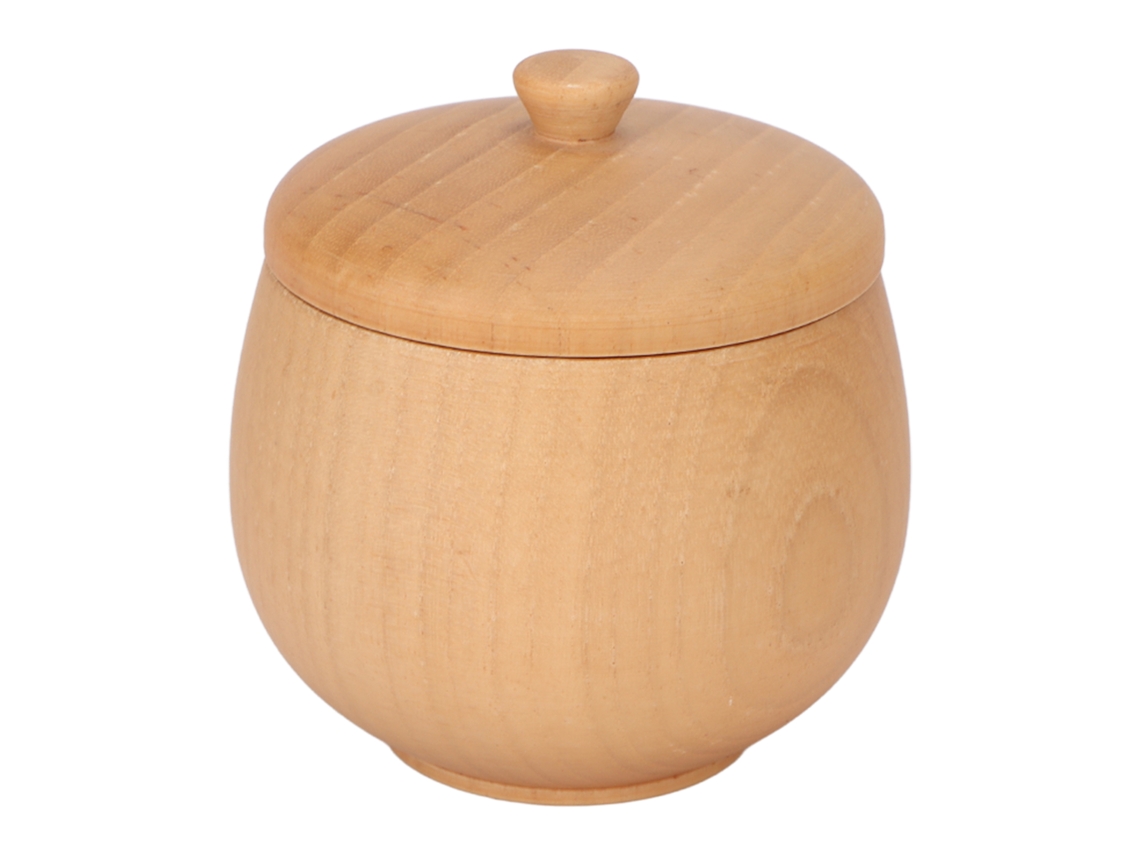 Tarro De Madera Para Especias De Azufaifo Japonés, A Prueba De Polvo, Con Tapa Clásica Para La Cocina.