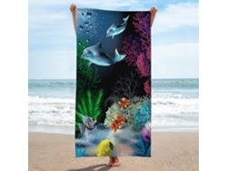 Rebe-toalla Playa Microfibra Ultra Absorbente Secado Rápido Sin Arena Grande 30x60 Pulgadas Para Viaje Yoga Camping Adultos Niños