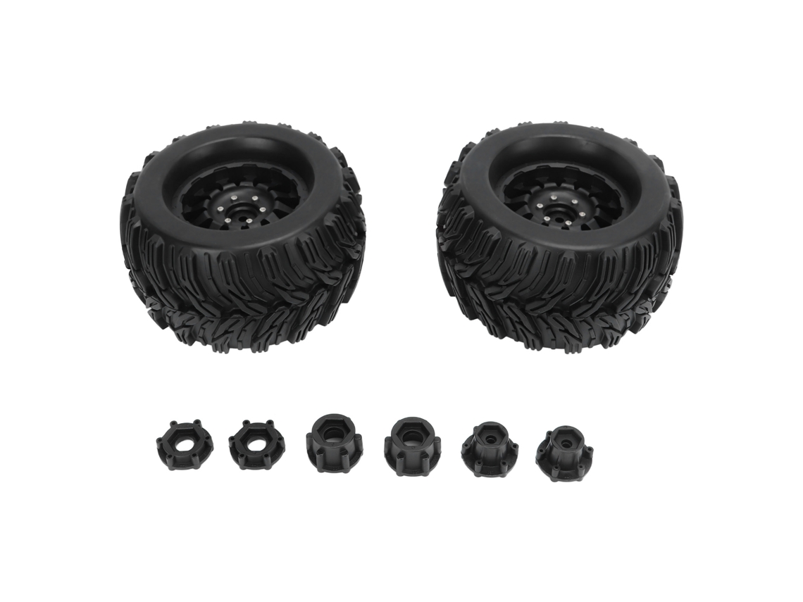 Mali 2pcs Pneus e Rodas de Borracha para Carro Rc com Acoplador Hexagonal 3 Especificações para Caminhão Rc 1/8 Arrma Traxxas Hpi