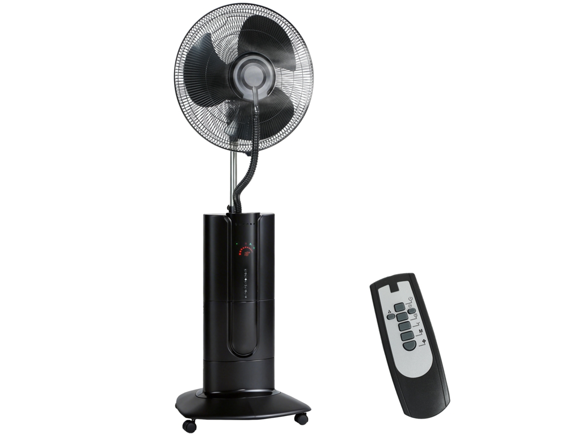 Ventilador De Pedestal, 130cm, Ionización Negativa, 100w, 3 Velocidades, 3 Modos, Temporizador, Negro