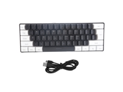 Teclado Gamer Rgb Mini 61 Teclas Com Fio Sentimento Mecânico Ergonomico Type C Para Business