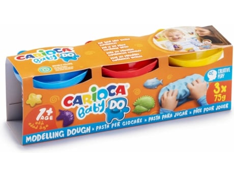 Plastilina CARIOCA Baby Multicolor (3 Und)