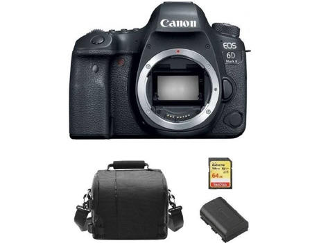 Cámara Reflex CANON EOS 6D II + Tarjeta SD 64GB + Bolsa + Batería LP-E6N (Full Frame)
