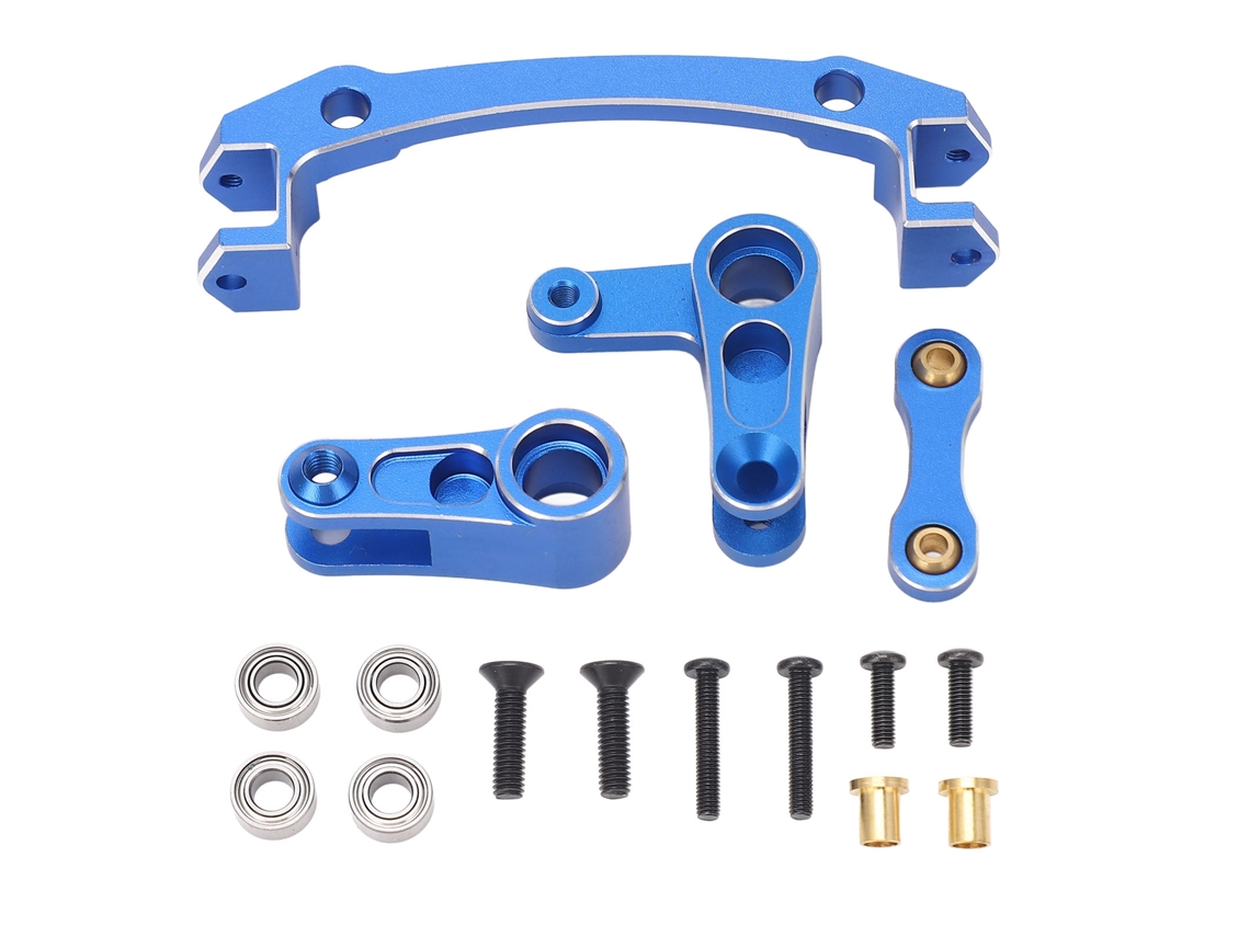 Protector De Servo De Aluminio Bellcrank Para Coche Rc Arrma 1/8 Mojave 4x4 4s Blx, Acero Y Aluminio Mejorado.