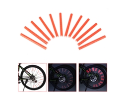 24pcs Palos Reflectantes Para Rayos De Bicicleta, Tubos Reflectantes De Rueda, Accesorio De Seguridad Ciclismo 75mm