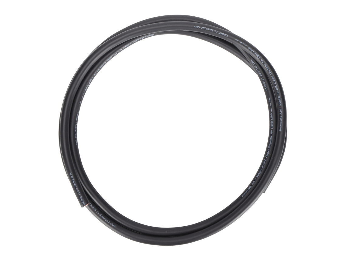 Cable De Alimentación Mono Audio A201 5n De Cobre Libre De Oxígeno De 1,5 M Para Audio Hifi Con Doble Blindaje.