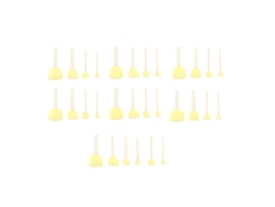Omni-30pcs Set De Brochas De Esponja Con Mango De Madera, Absorción Buena, Para Pintura Y Manualidades Infantiles