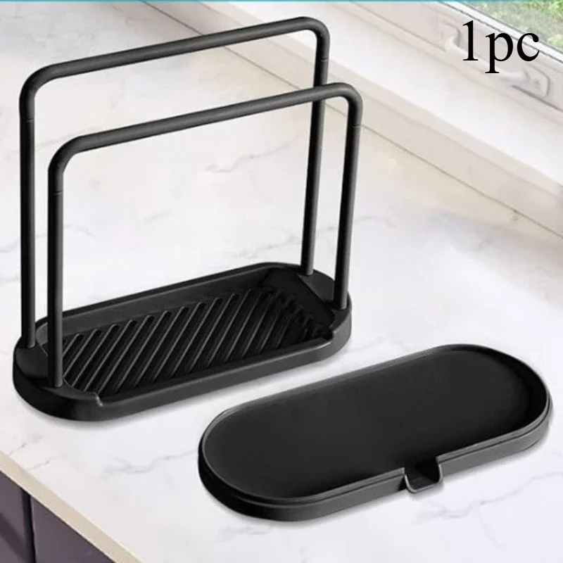 Soporte extraíble para toallas de cocina, paños de cocina, esponja de fregadero, organizador de baño y cepillo de limpieza (1 unidad).