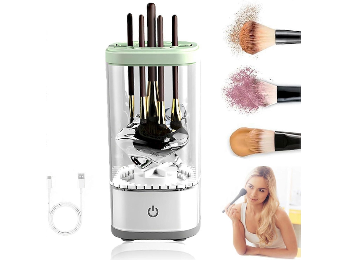 Limpiador de brochas de maquillaje eléctrico mejorado, limpieza rápida y eficiente, regalo para mujeres. Rosewell