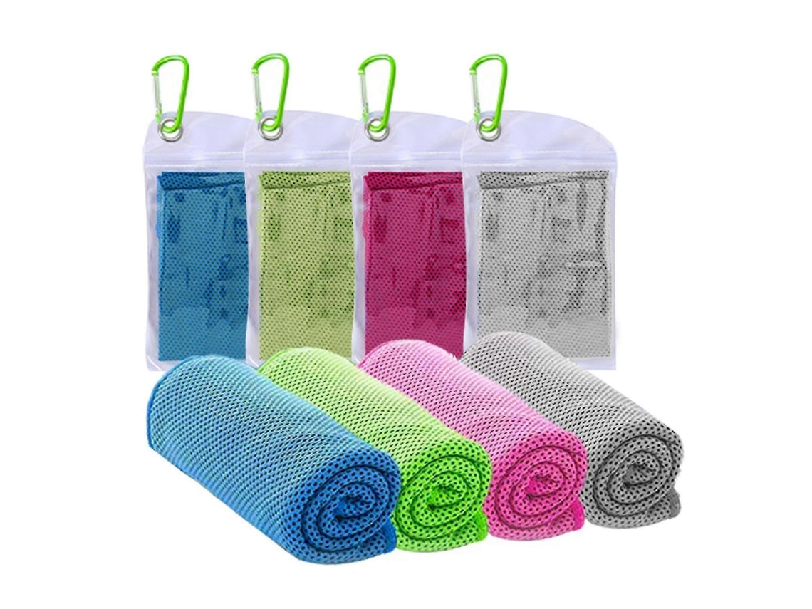 Rebe-4 Toallas De Enfriamiento Transpirables Suaves Para Yoga, Deporte, Correr, Gimnasio, Entrenamiento, Camping, Fitness