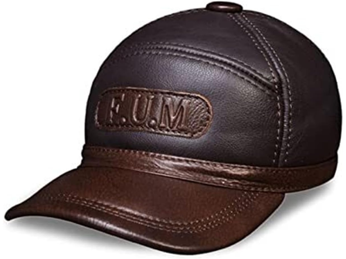 Casquette De Baseball Classique En Pu Estructura Hommes, Chapeau D'hiver Marron Personnes -